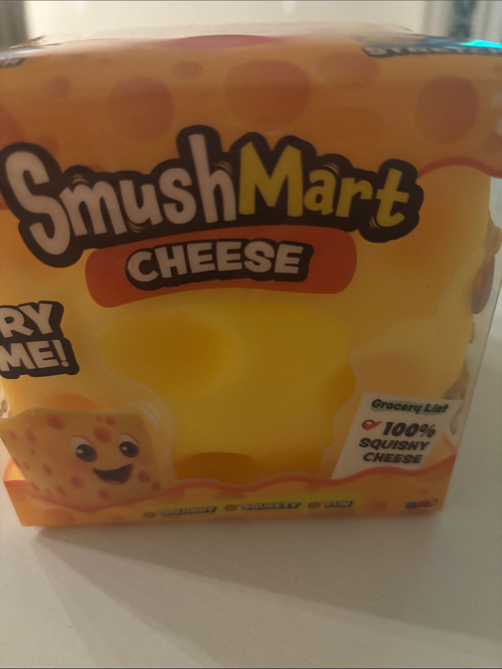 SmushMart Cheese Squishy Toy - Yellow